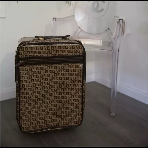 Fendi Other - Fendi Brown Luggage Travel Bag with Vintage Design
